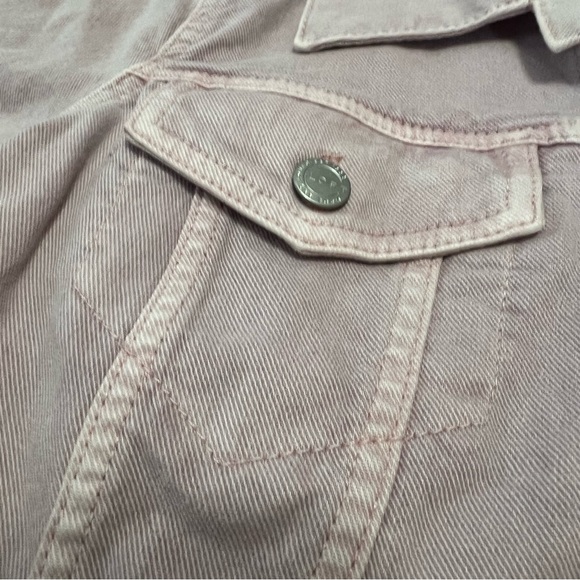 L-Tags on Loft Lavender Denim Jacket - Picture 3 of 7